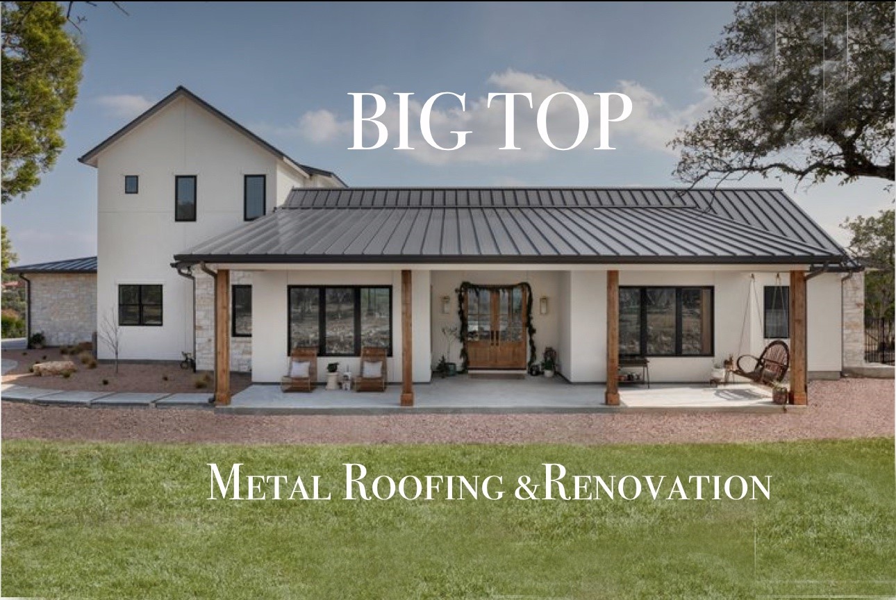 Bronze Standing Seam Metal Roof by Big Top Roofers Austin, TX